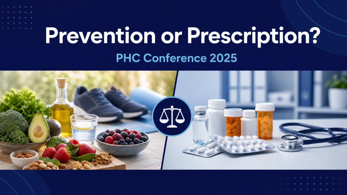 PHC Conference 2025 Prevention or Prescription graphic